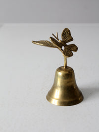 vintage brass butterfly bell