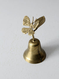 vintage brass butterfly bell