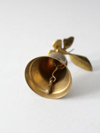 vintage brass butterfly bell