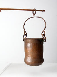 antique copper kettle