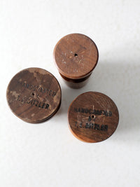 vintage handmade wood vessels set