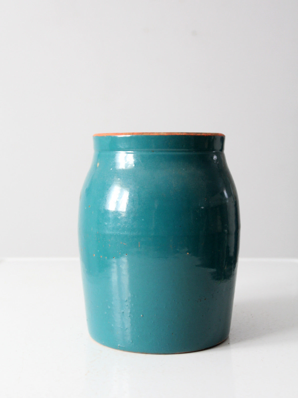 vintage hand-painted stoneware cookie jar vase