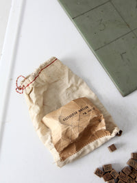 antique wooden number game
