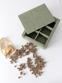 antique wooden number game