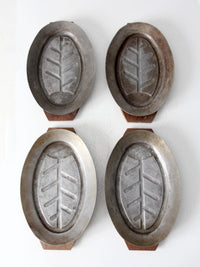 mid century sizzler plates set of 4