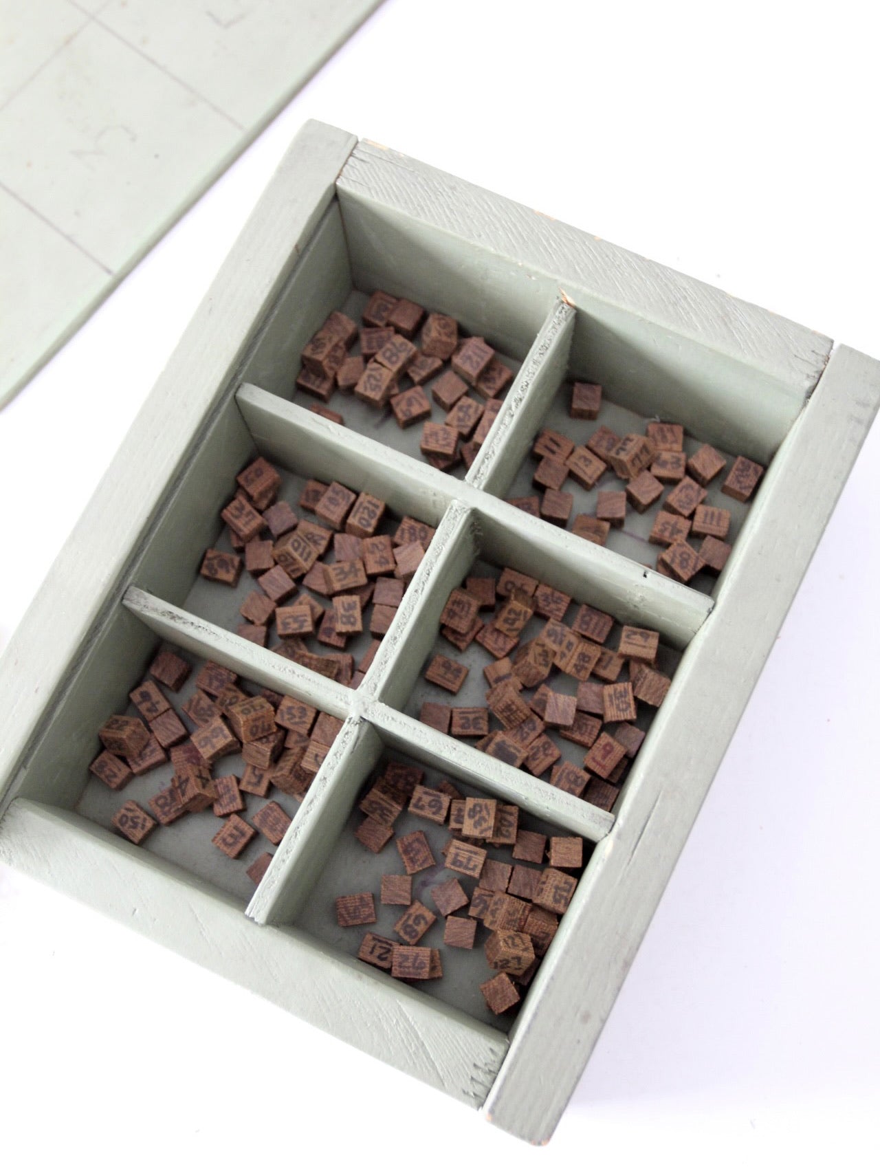 antique wooden number game