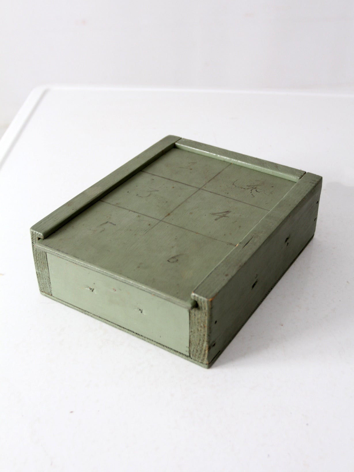 antique wooden number game