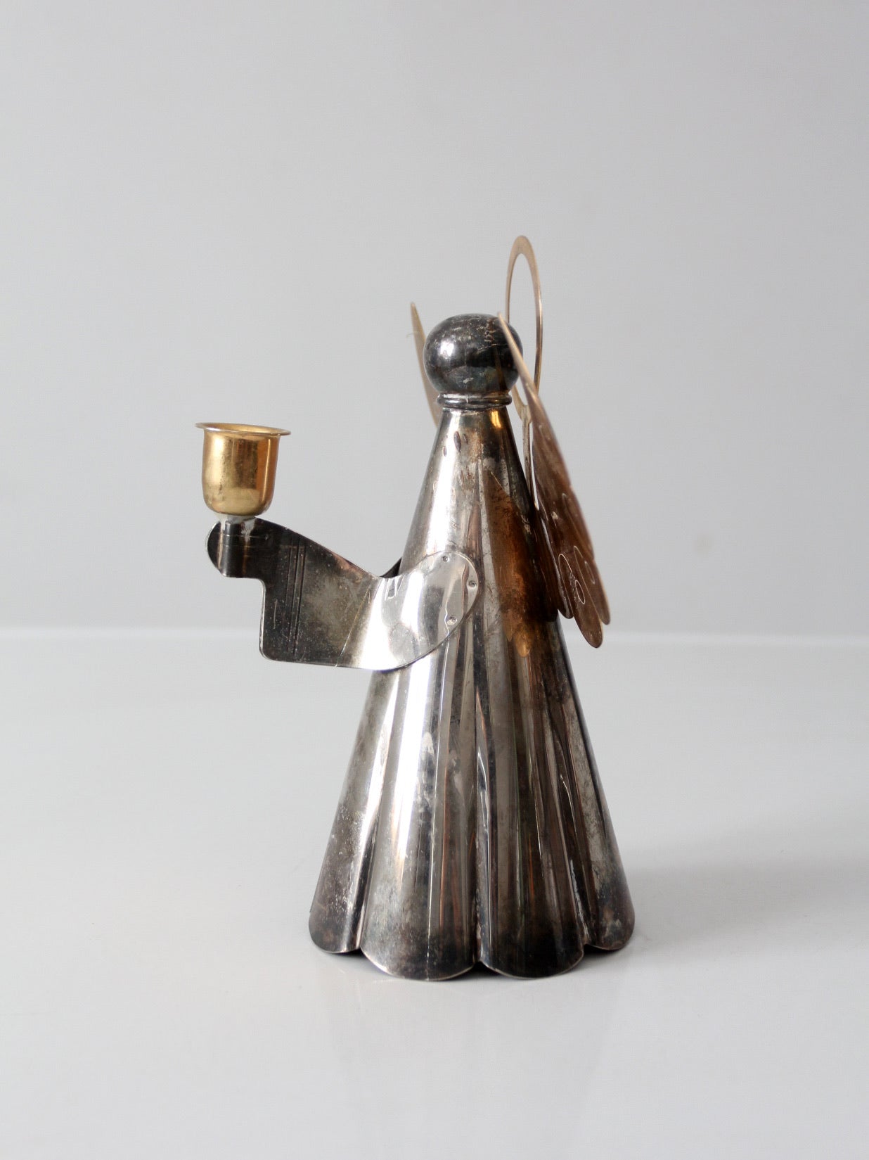 vintage angel candlestick holder