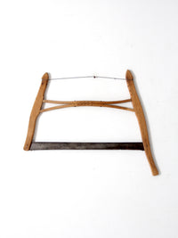 antique primitive buck saw