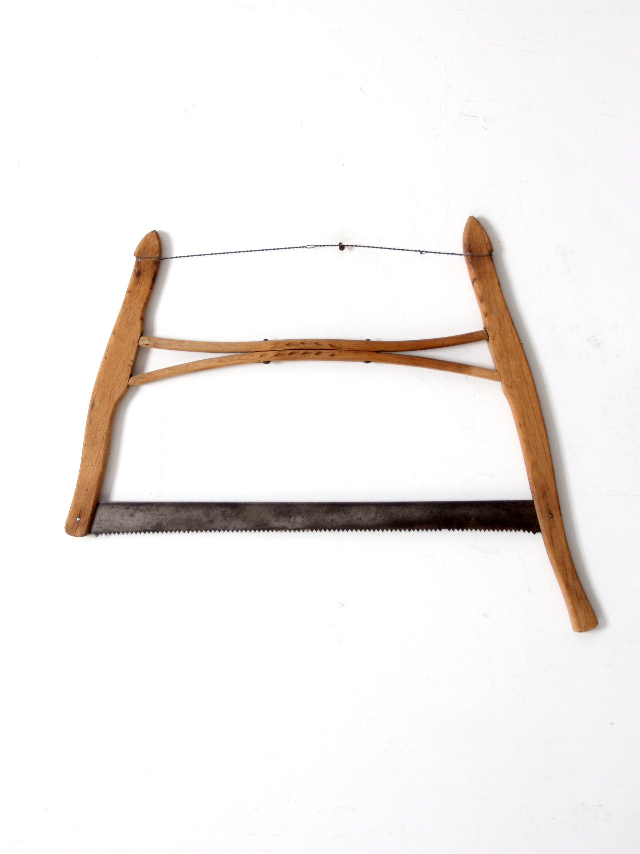 antique primitive buck saw