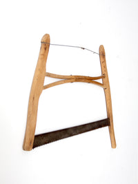 antique primitive buck saw