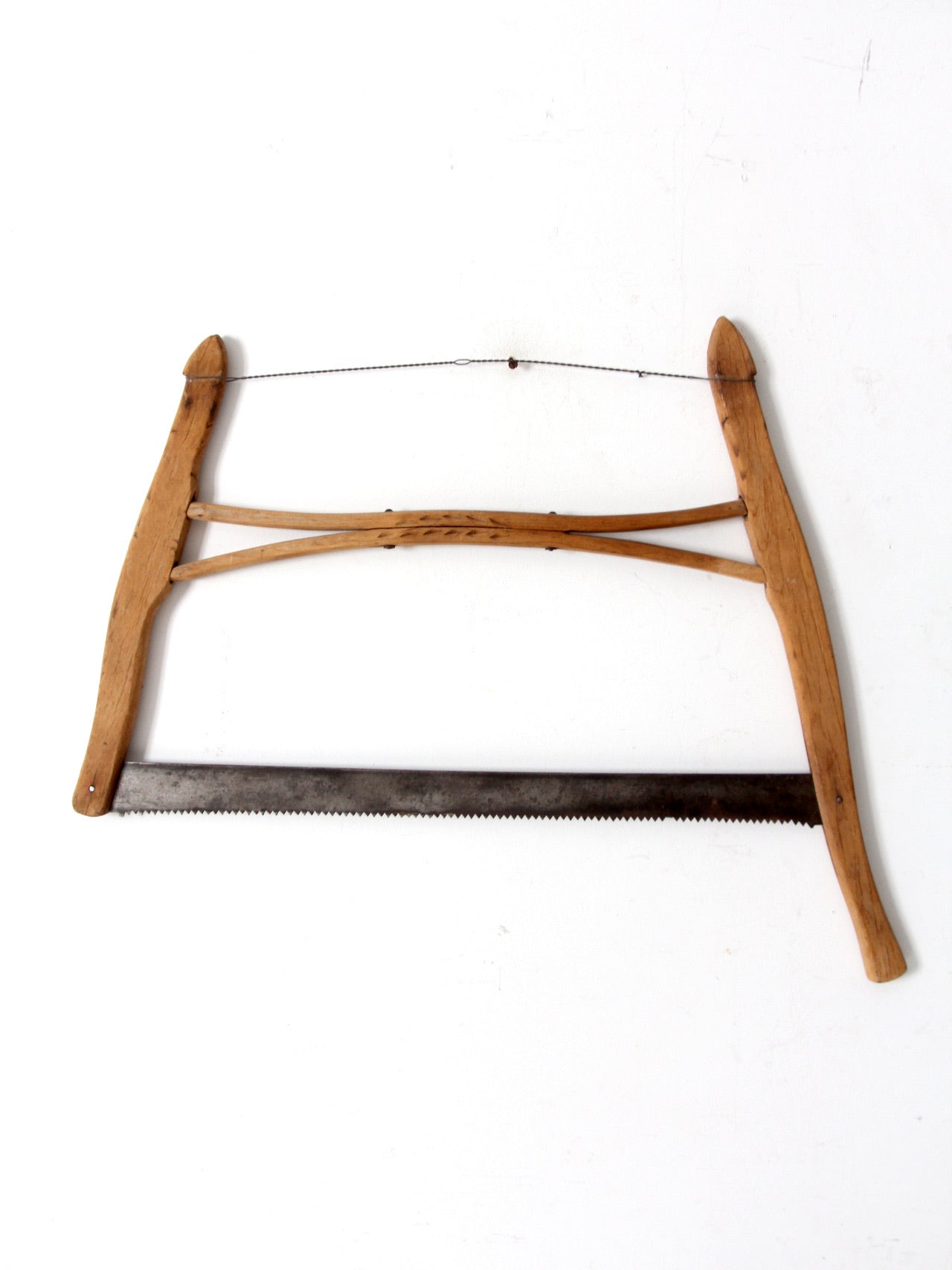 antique primitive buck saw