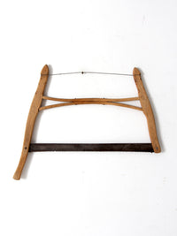 antique primitive buck saw