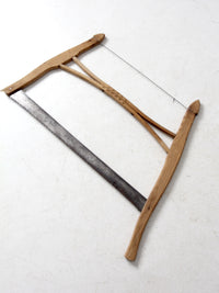antique primitive buck saw