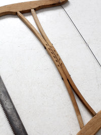 antique primitive buck saw