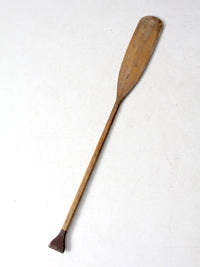vintage wooden canoe paddle