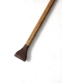 vintage wooden canoe paddle