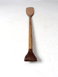 vintage wooden canoe paddle