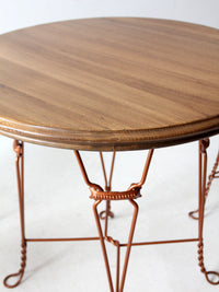 vintage ice cream parlor table and chairs