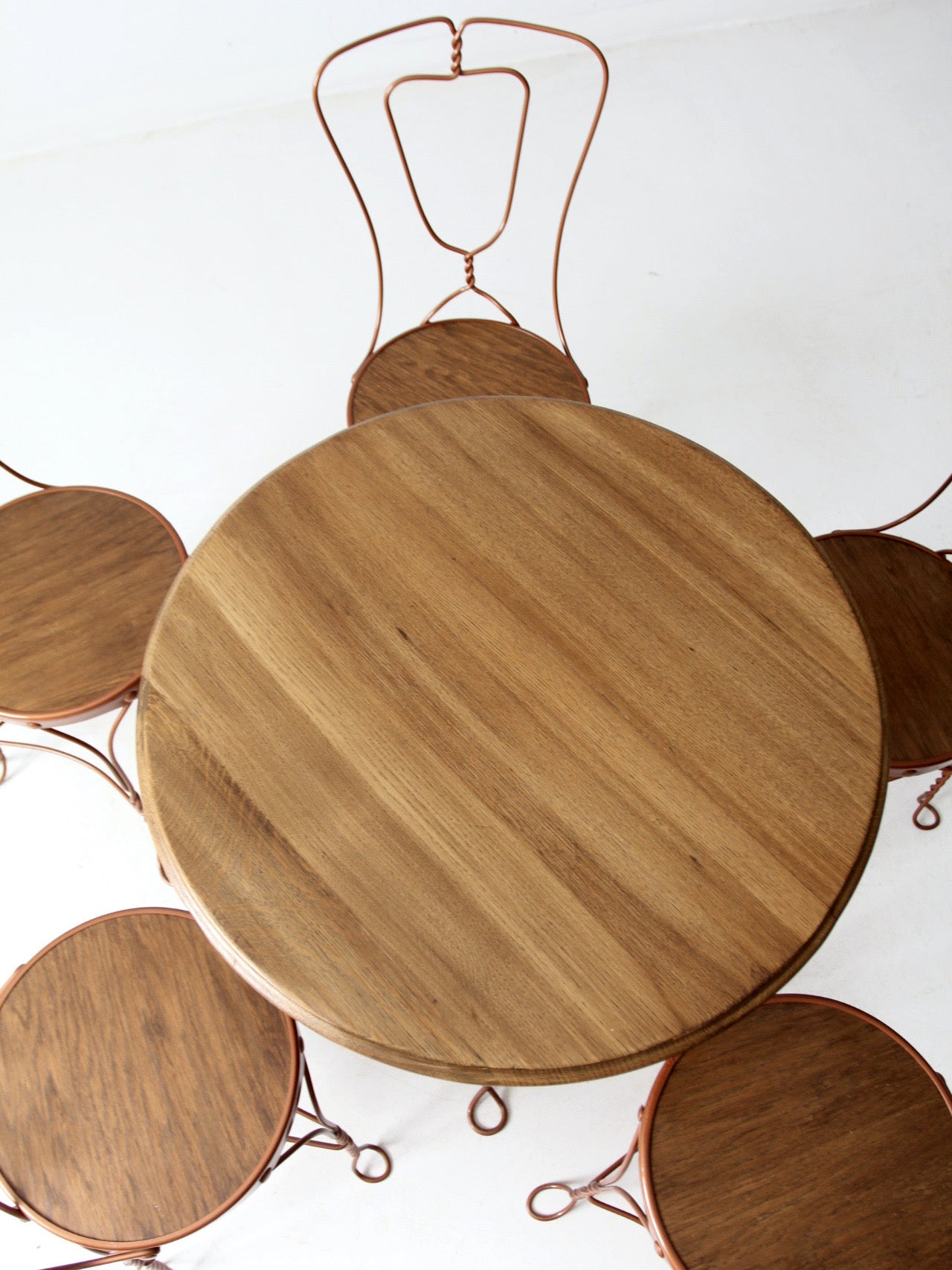 vintage ice cream parlor table and chairs