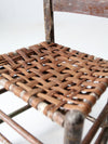 antique spilt weave chair