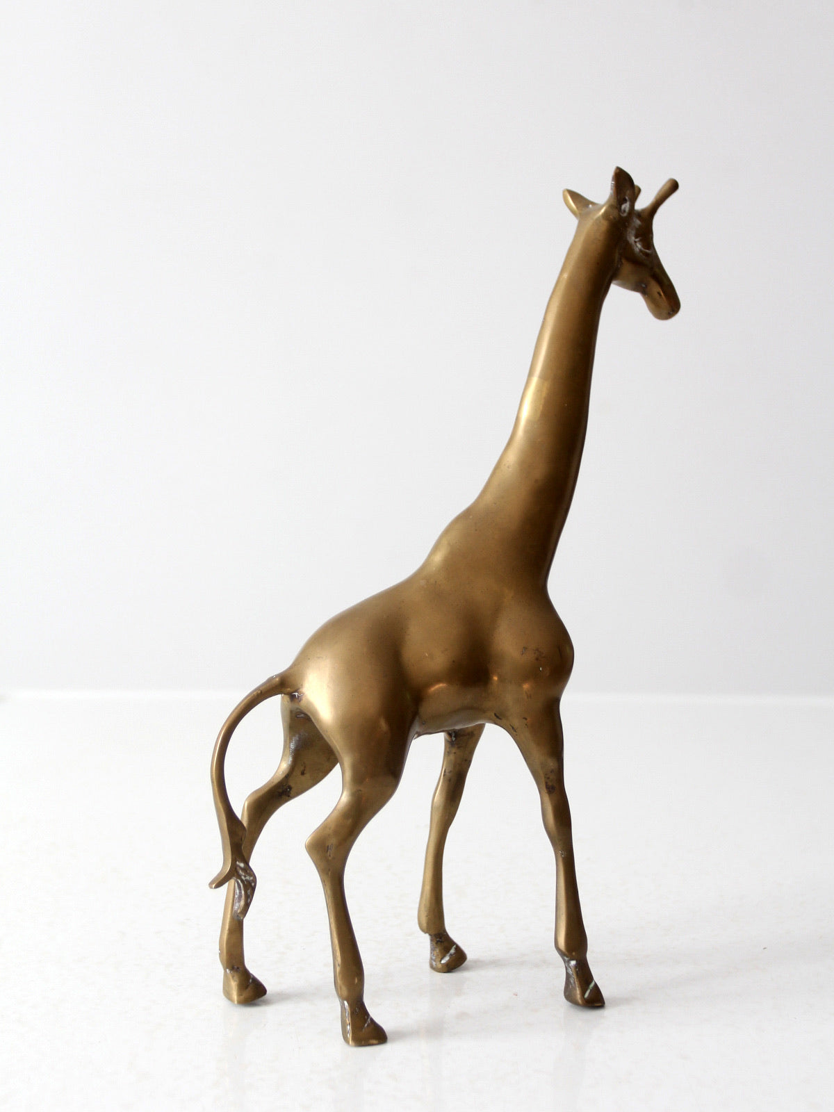 mid century brass giraffe