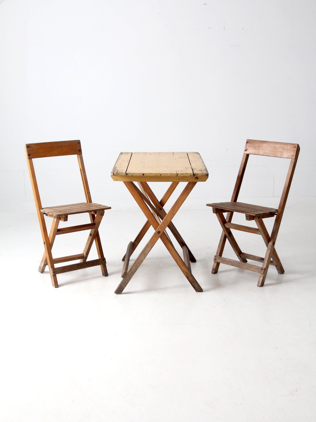vintage Van Stokkum folding table and chairs set