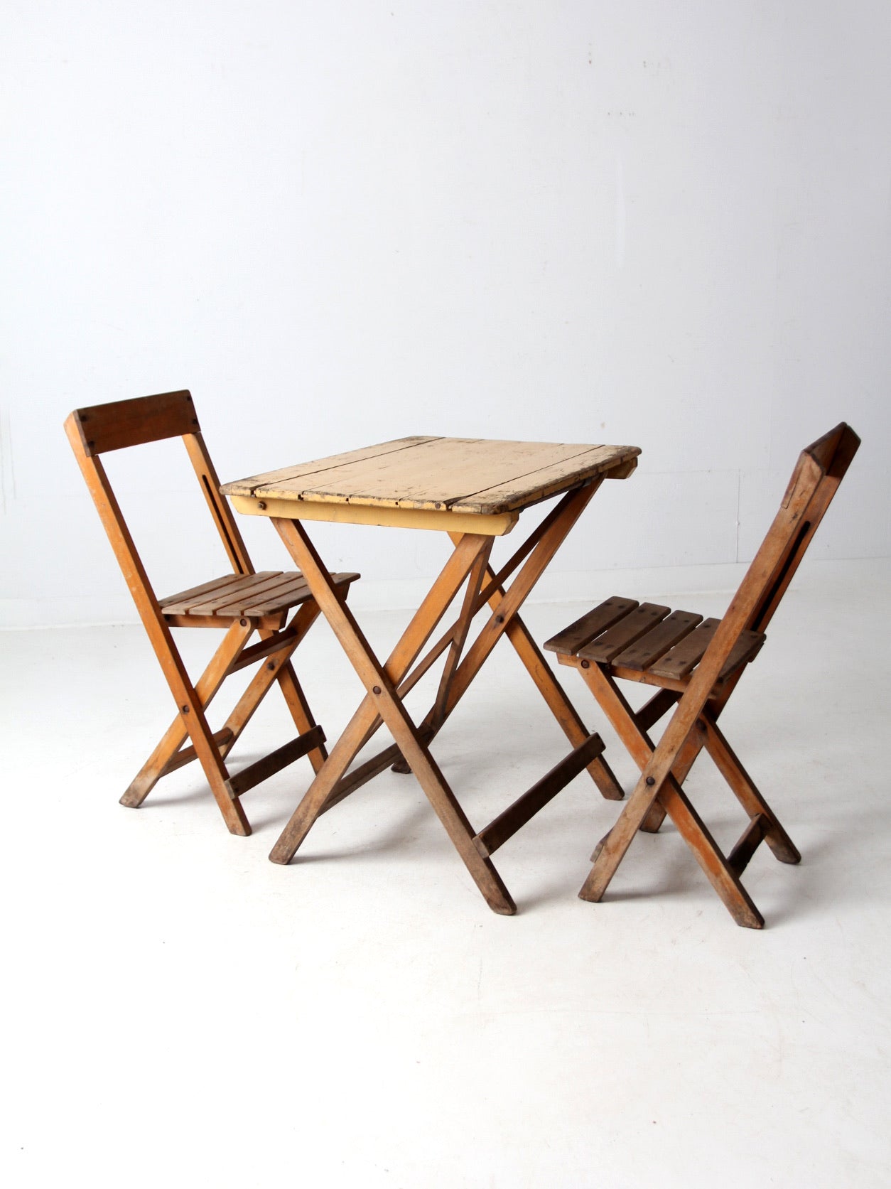 vintage Van Stokkum folding table and chairs set