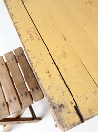 vintage Van Stokkum folding table and chairs set