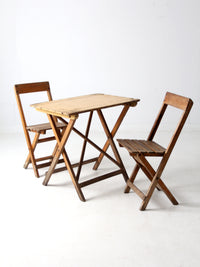 vintage Van Stokkum folding table and chairs set