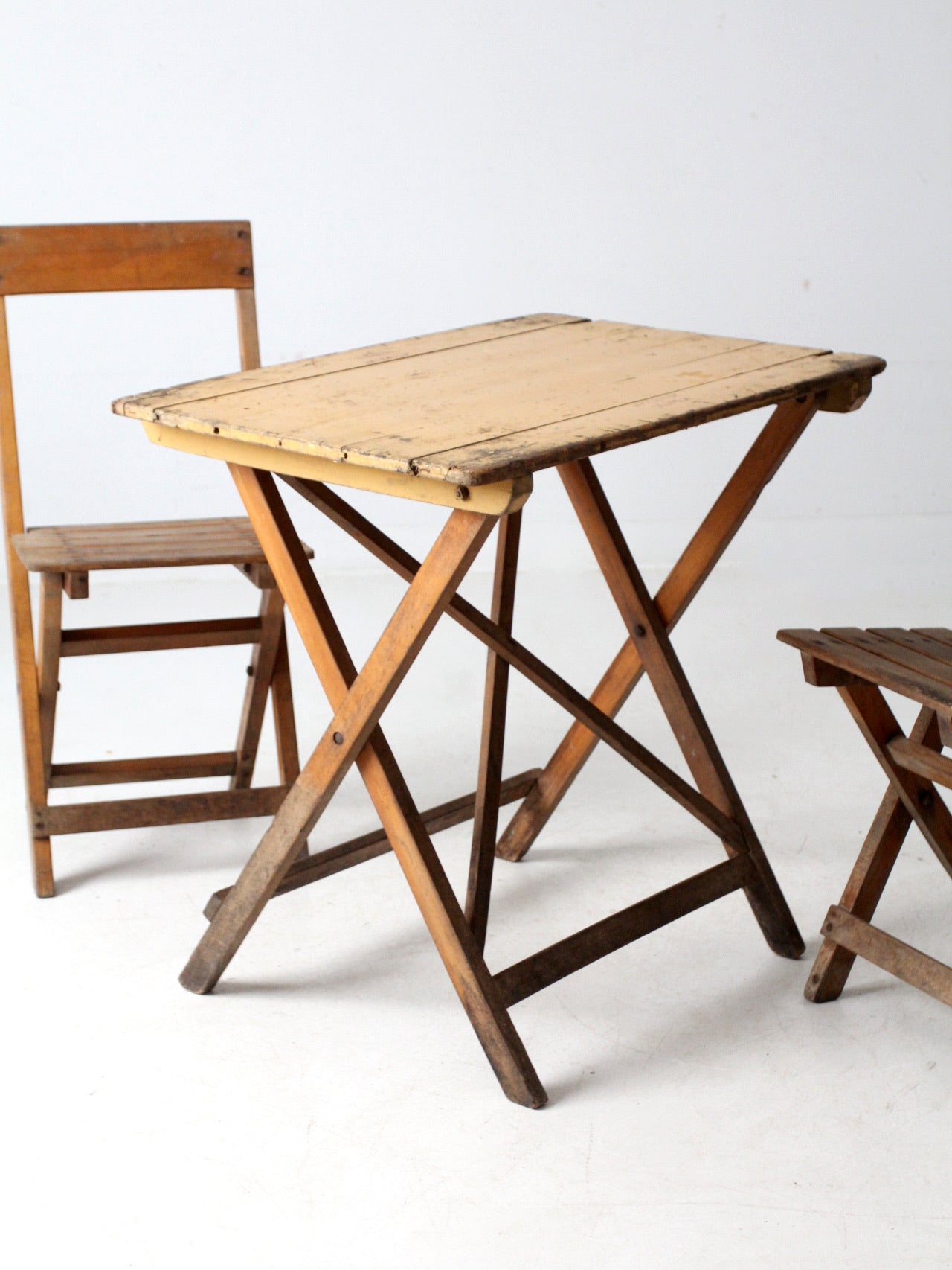 vintage Van Stokkum folding table and chairs set