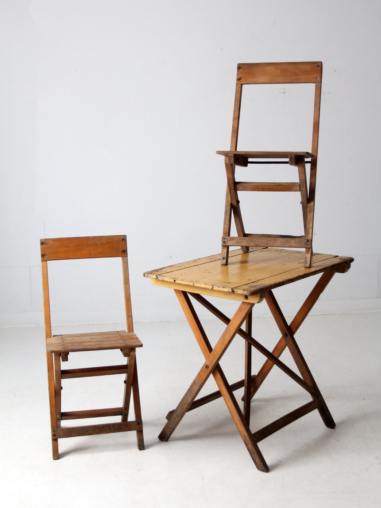 vintage Van Stokkum folding table and chairs set