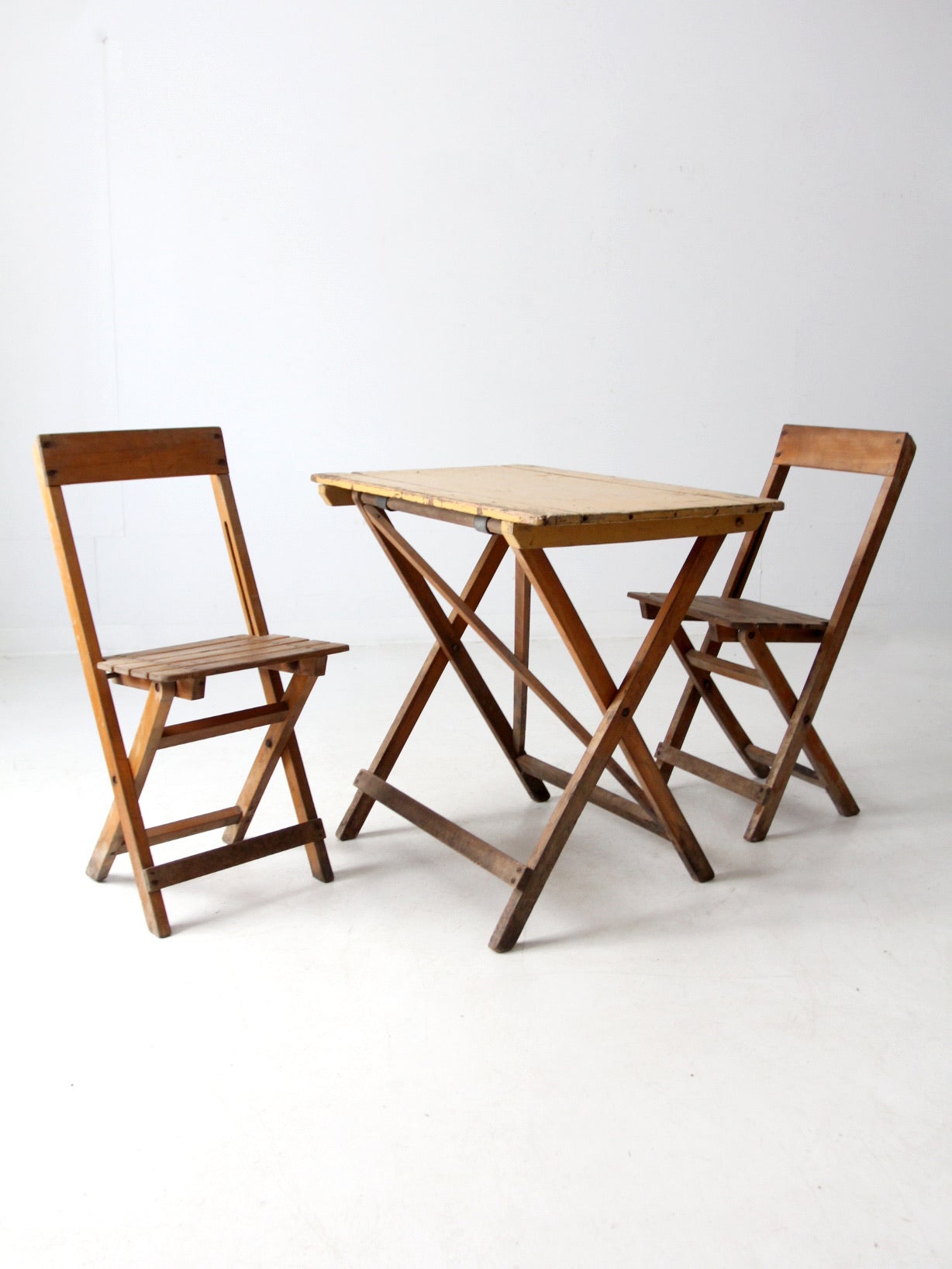 vintage Van Stokkum folding table and chairs set