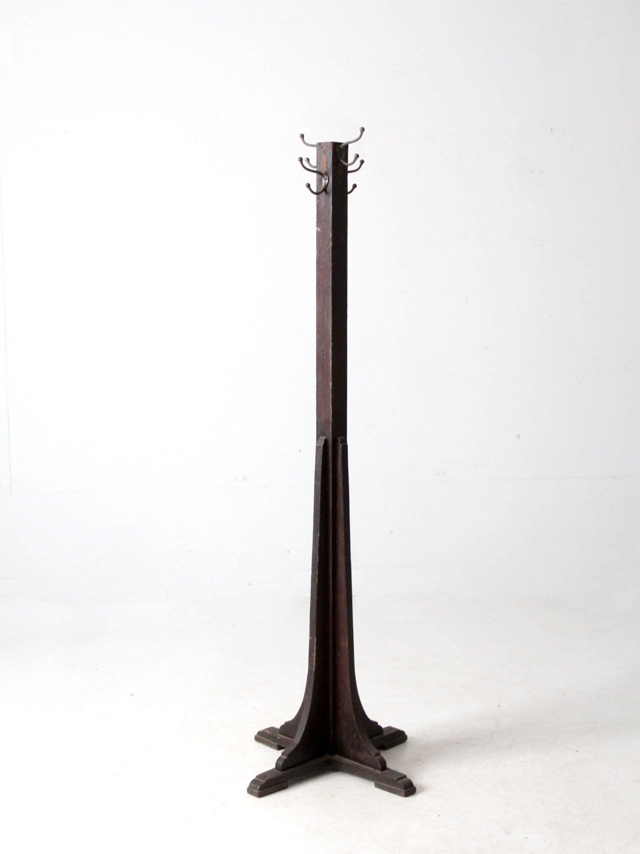 antique wooden coat rack