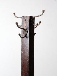 antique wooden coat rack