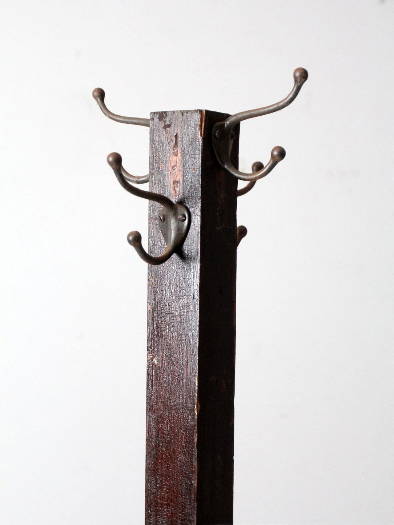 antique wooden coat rack