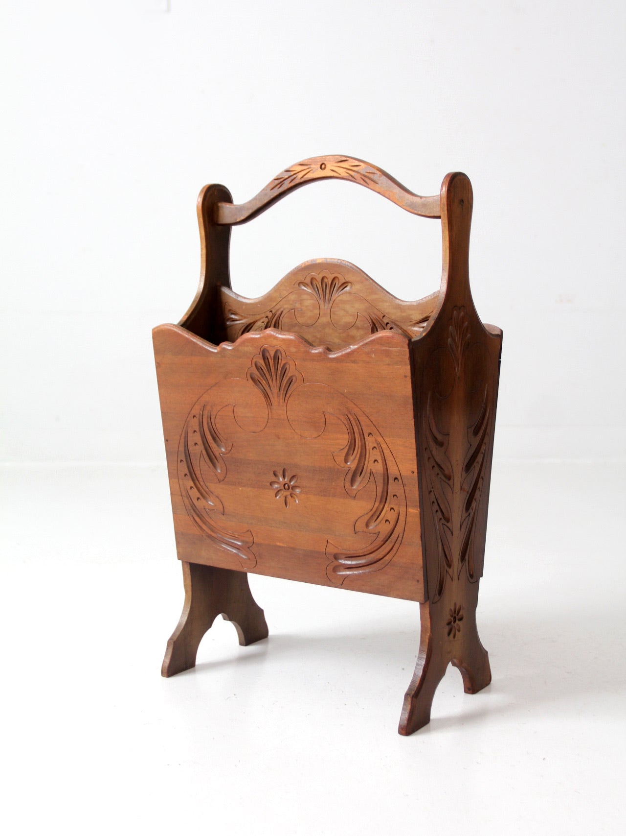 vintage magazine rack stand