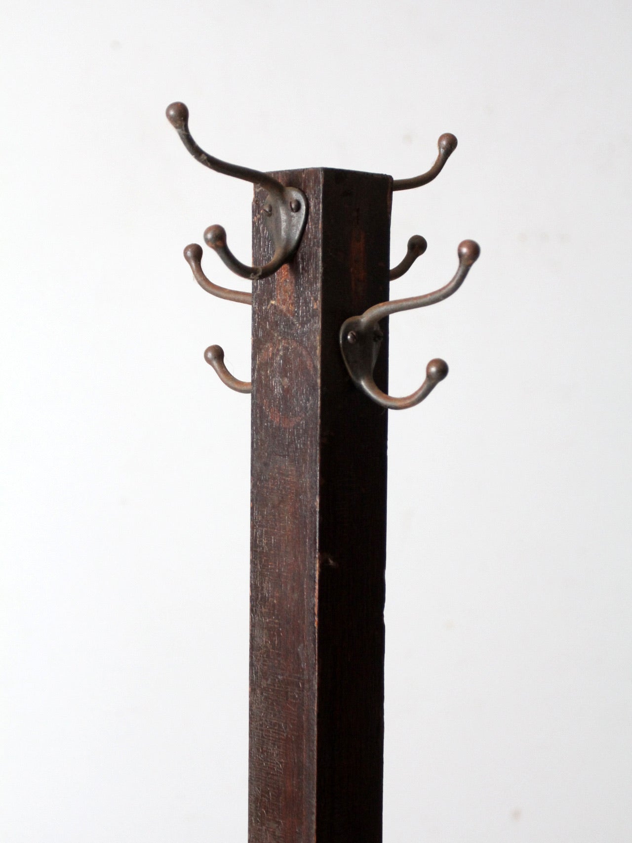 antique wooden coat rack