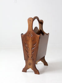 vintage magazine rack stand