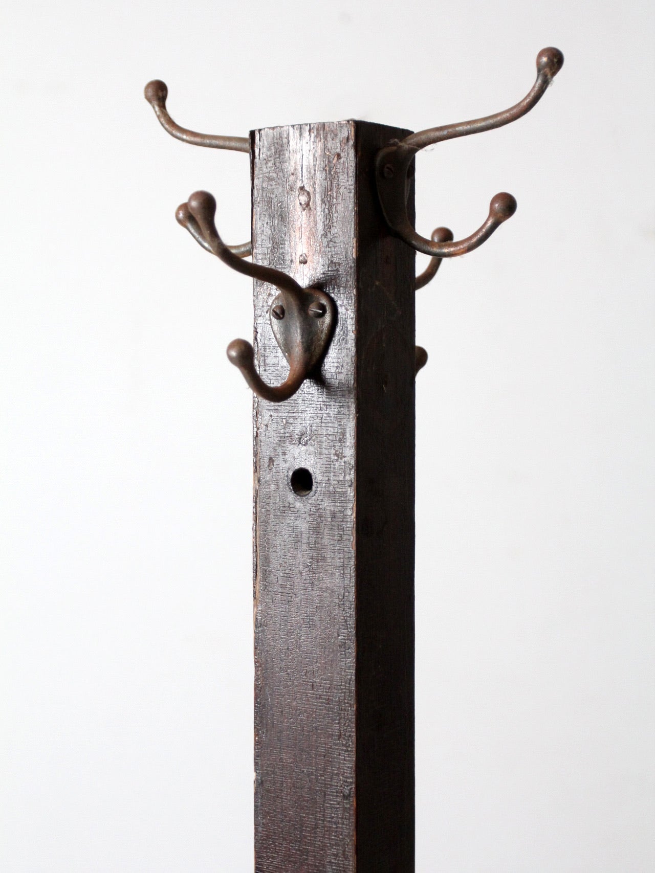 antique wooden coat rack