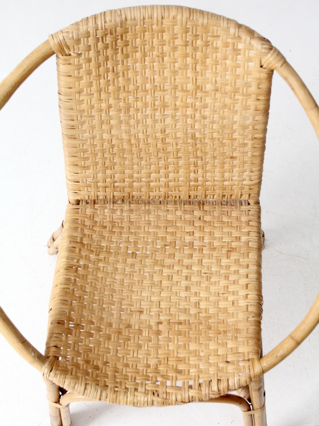 mid-century rattan chair