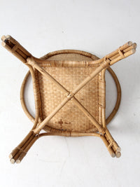 mid-century rattan chair