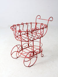 vintage outdoor wire planter