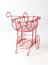 vintage outdoor wire planter