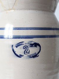 vintage Marshall Pottery stoneware butter churn