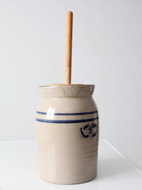 vintage Marshall Pottery stoneware butter churn