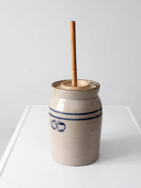 vintage Marshall Pottery stoneware butter churn