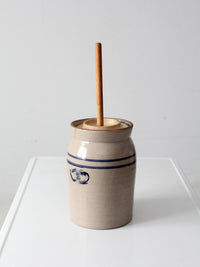 vintage Marshall Pottery stoneware butter churn