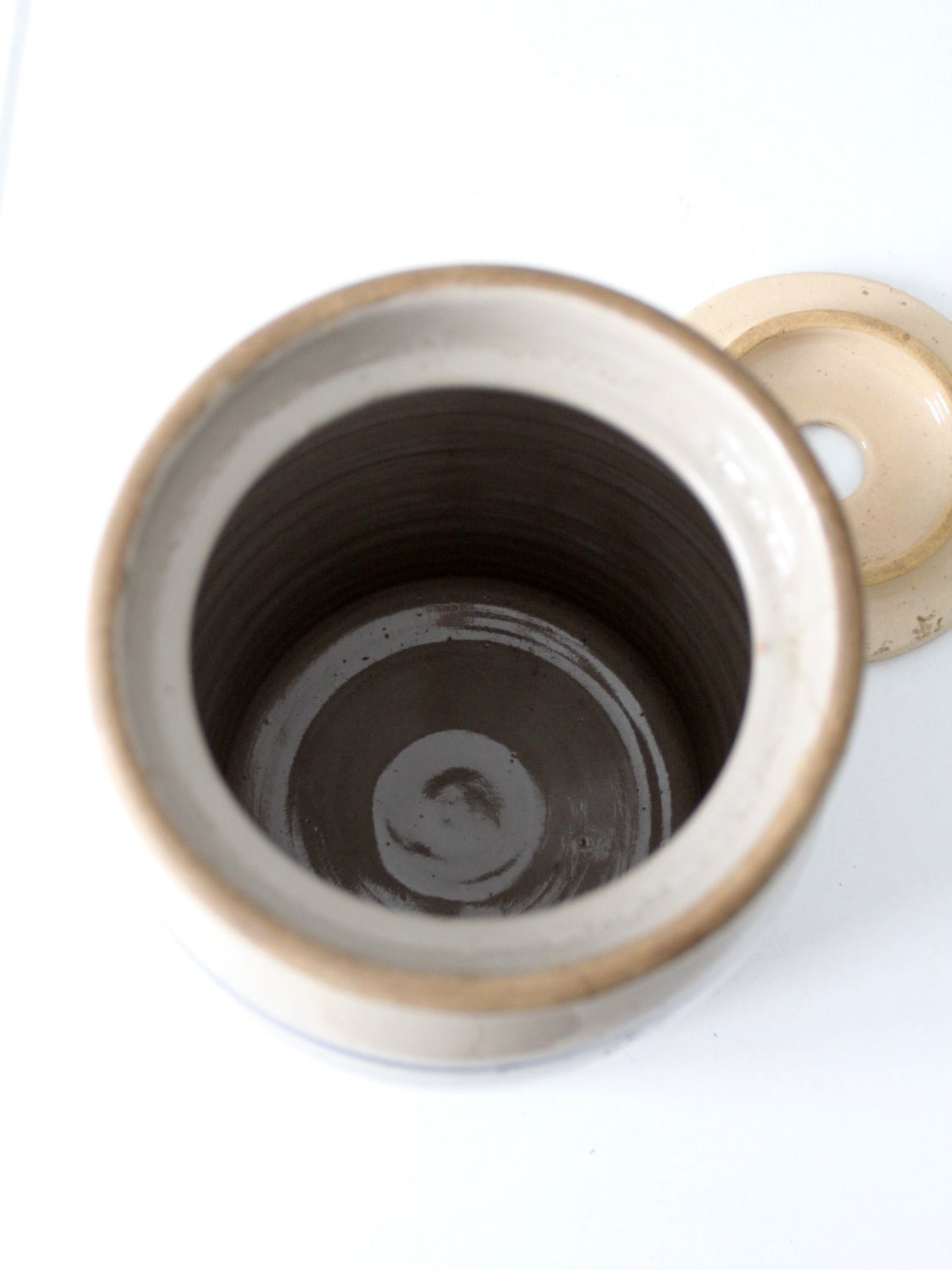 vintage Marshall Pottery stoneware butter churn