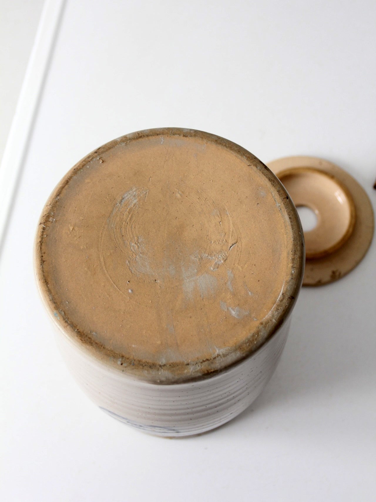 vintage Marshall Pottery stoneware butter churn